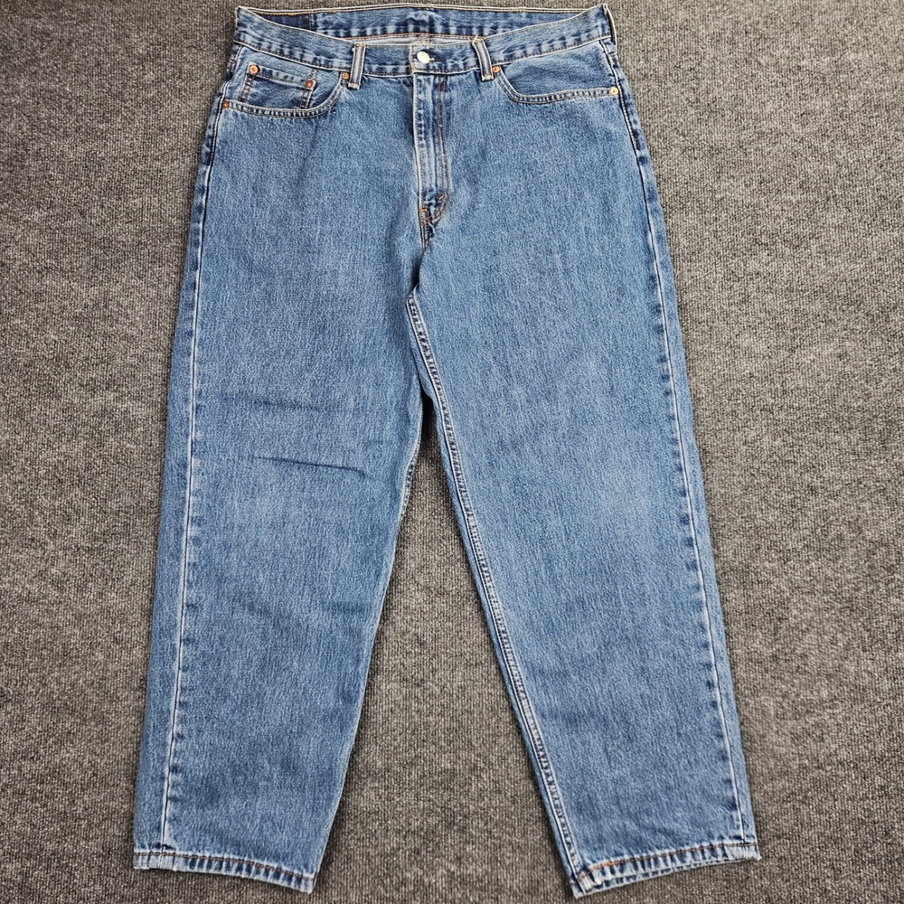 Levis 560 Comfort Fit Tapered Leg Jeans Men's 38x30 Med Wash Denim Y2K Casual